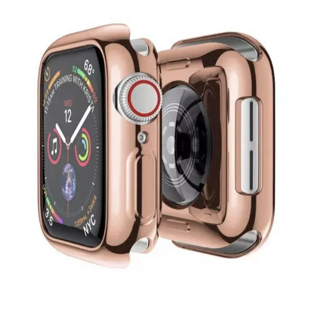 Apple Watch Protector Soft Half Case Shell Bumper Cover 40mm Rose Gold NEW